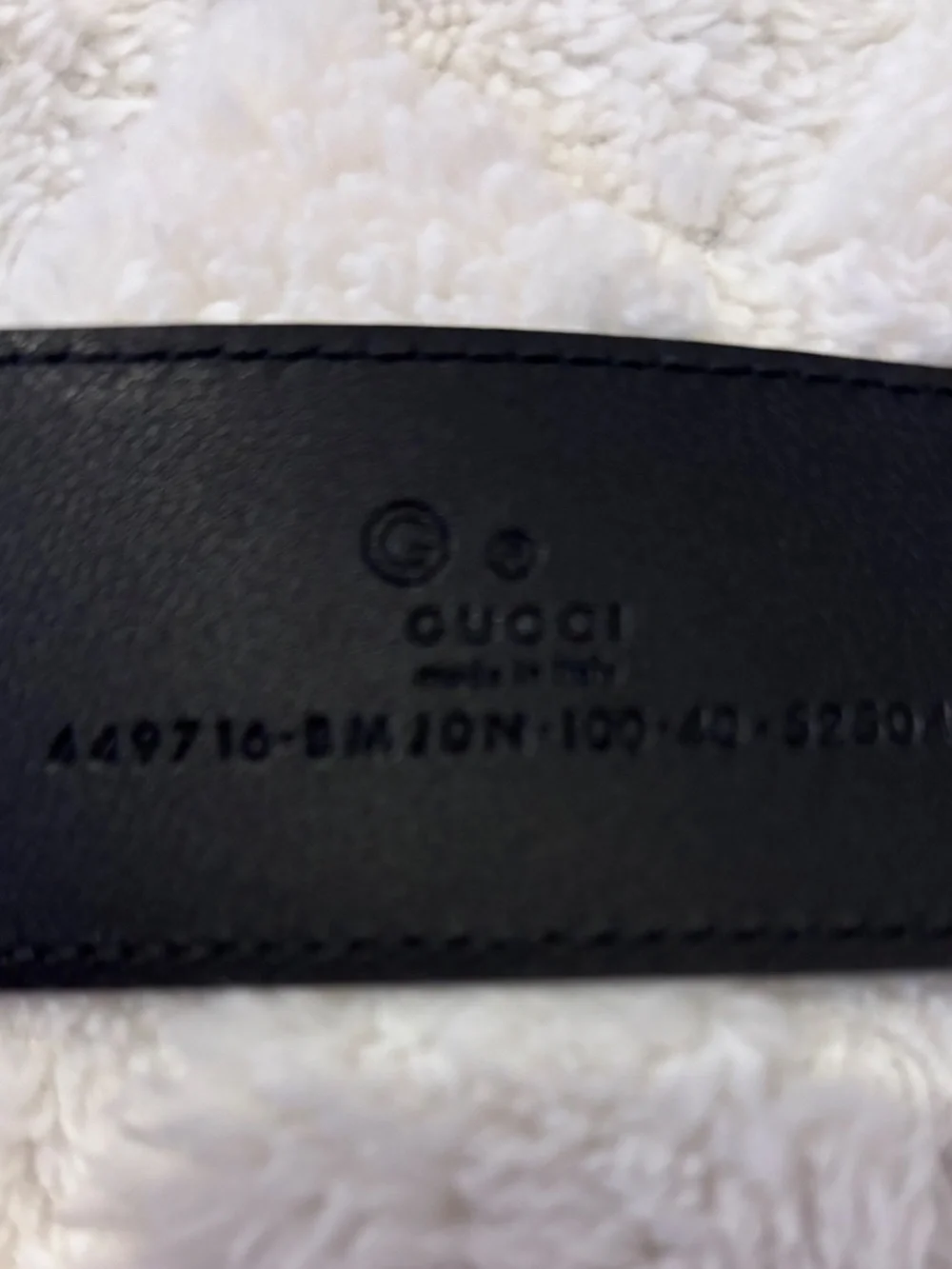 Men's Gucci Black Belt – Size 100 – Like New